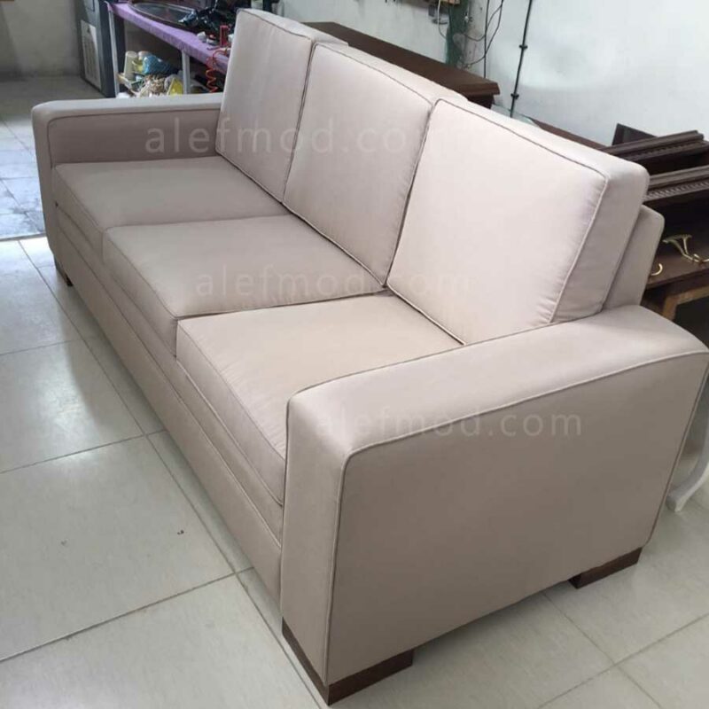 مبل تمام پارچه سه نفره مدل 17692