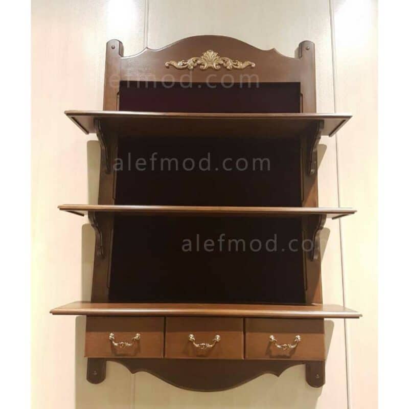 کتابخانه دیواری کشودار 17708