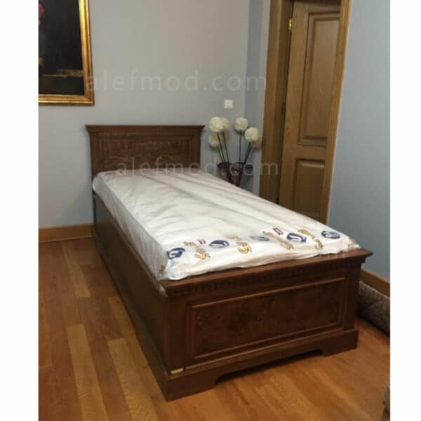 تخت خواب تک نفره چوبی مدل 17939